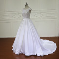 Wedding Dress Satin Wedding Grown   Embroidery Beading Bridal Dress